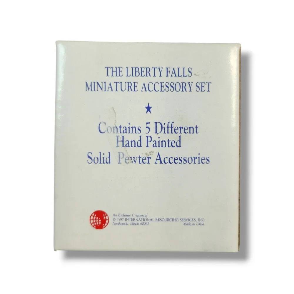 Liberty Falls Collection Miniature Accessory‎ Set AH52 1997 Vintage Dillard's